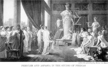 Pheidias Showing the Frieze of the Parthenon to his Friends